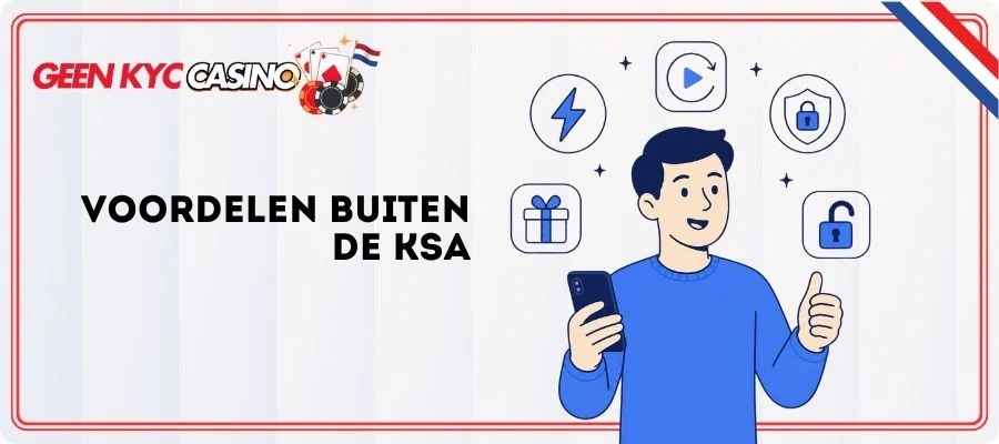 Geen KYC Casino over spelen buiten het toezicht van de KSA